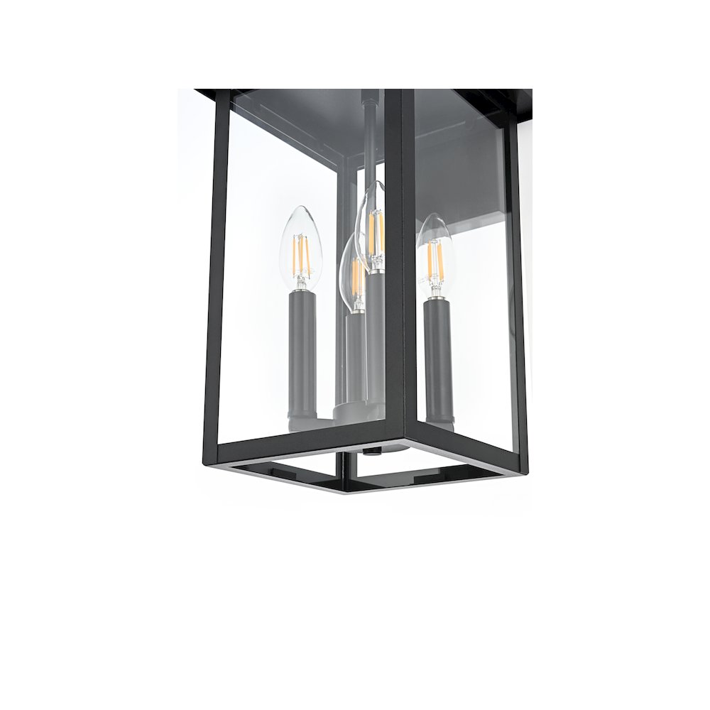 Sheridan 7 inch Outdoor Pendant in Black