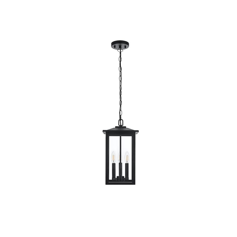 Carlisle 7 inch Outdoor Pendant in Black