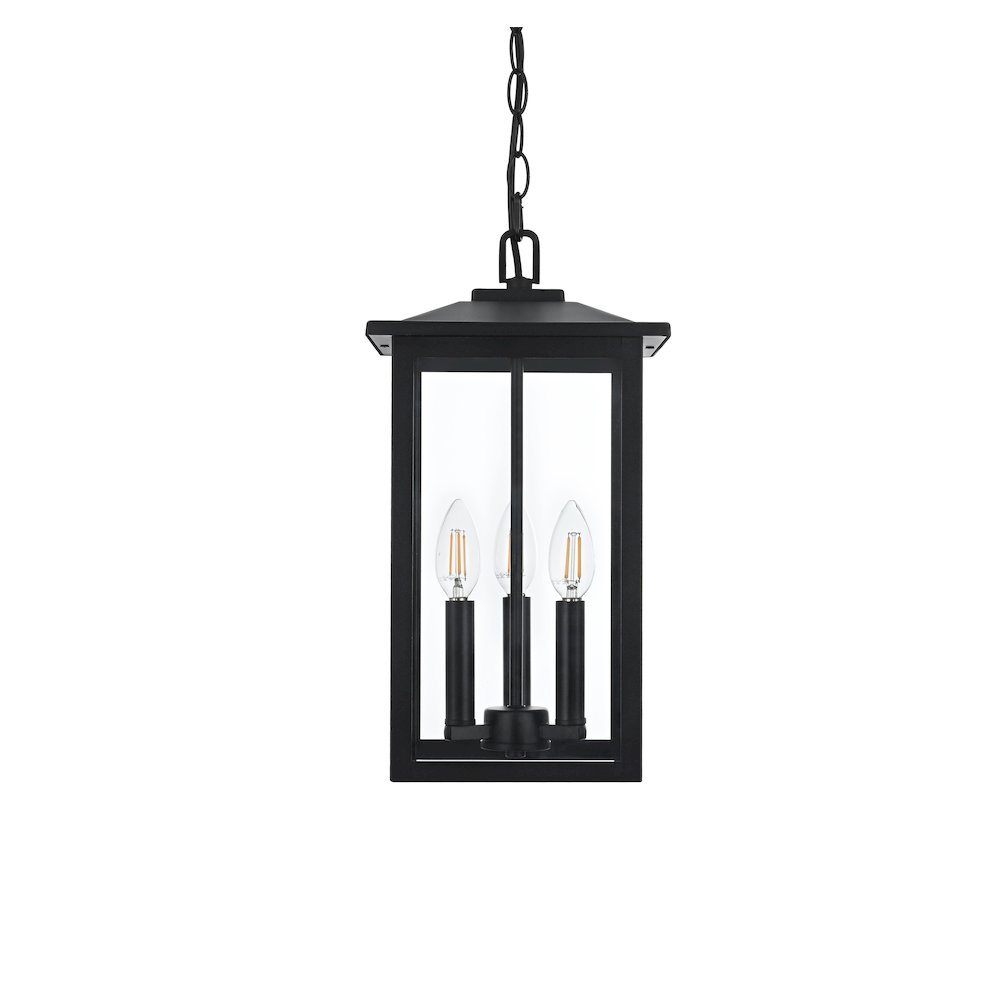 Carlisle 7 inch Outdoor Pendant in Black