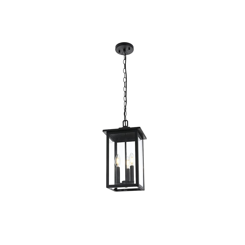 Carlisle 7 inch Outdoor Pendant in Black
