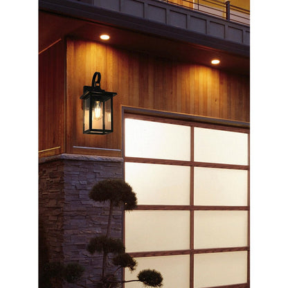 Carisle 7 Inch Outdoor Wall Sconce In Black
