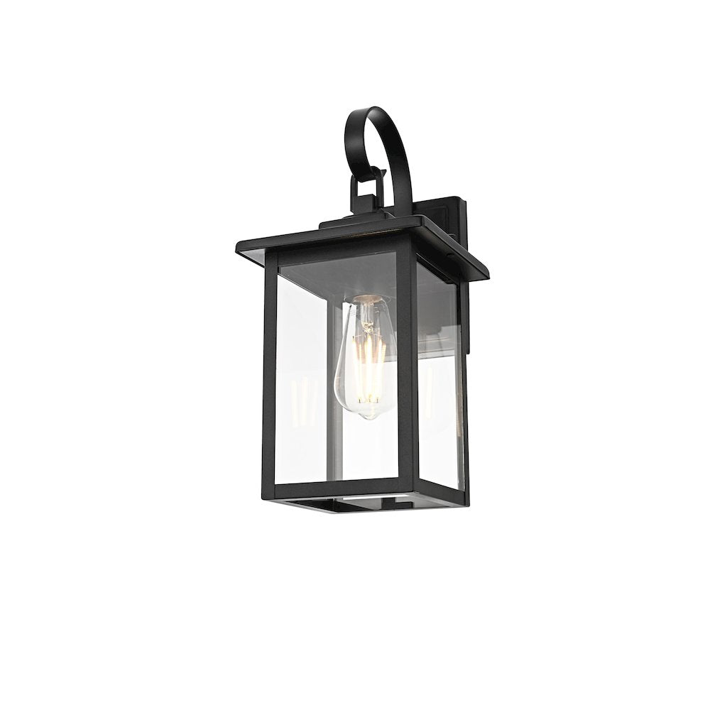 Carisle 7 Inch Outdoor Wall Sconce In Black