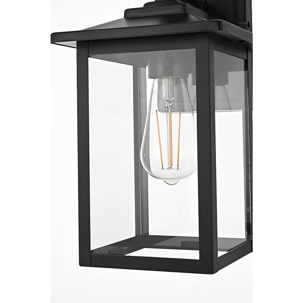 Carisle 7 Inch Outdoor Wall Sconce In Black