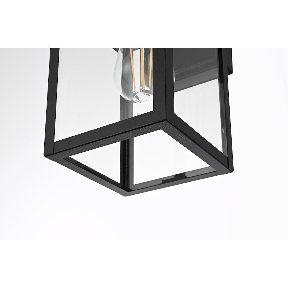 Carisle 7 Inch Outdoor Wall Sconce In Black