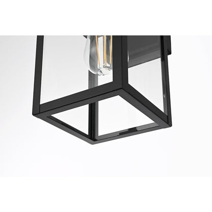 Carisle 7 Inch Outdoor Wall Sconce In Black
