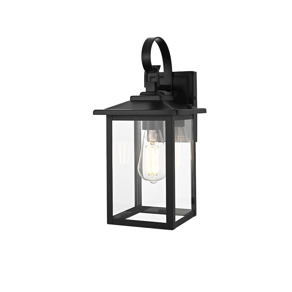 Carisle 7 Inch Outdoor Wall Sconce In Black
