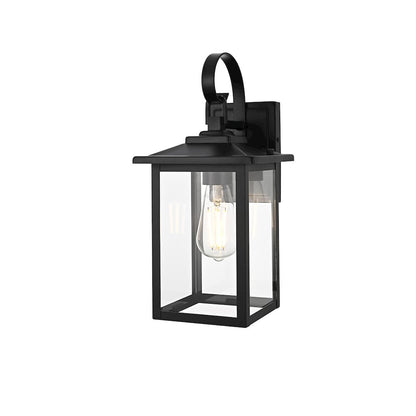 Carisle 7 Inch Outdoor Wall Sconce In Black