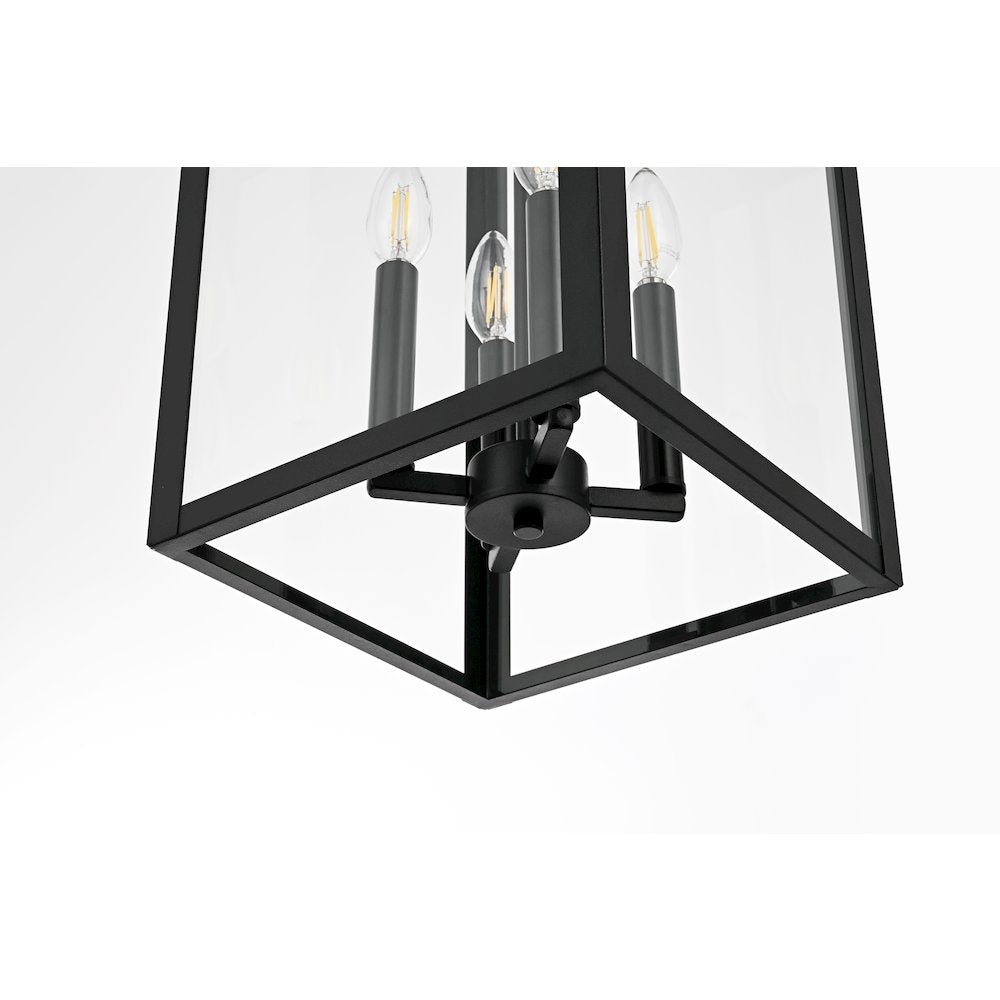 Carisle 12 Inch Outdoor Wall Sconce In Black