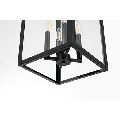 Carisle 12 Inch Outdoor Wall Sconce In Black