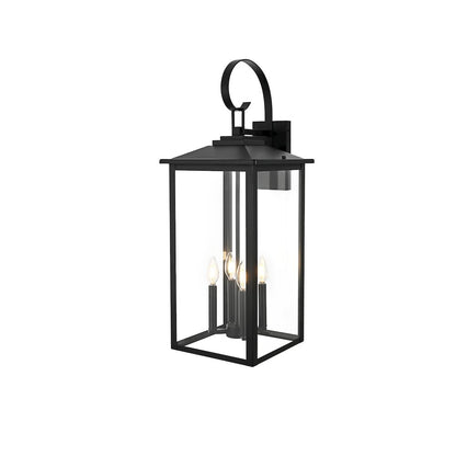 Carisle 12 Inch Outdoor Wall Sconce In Black
