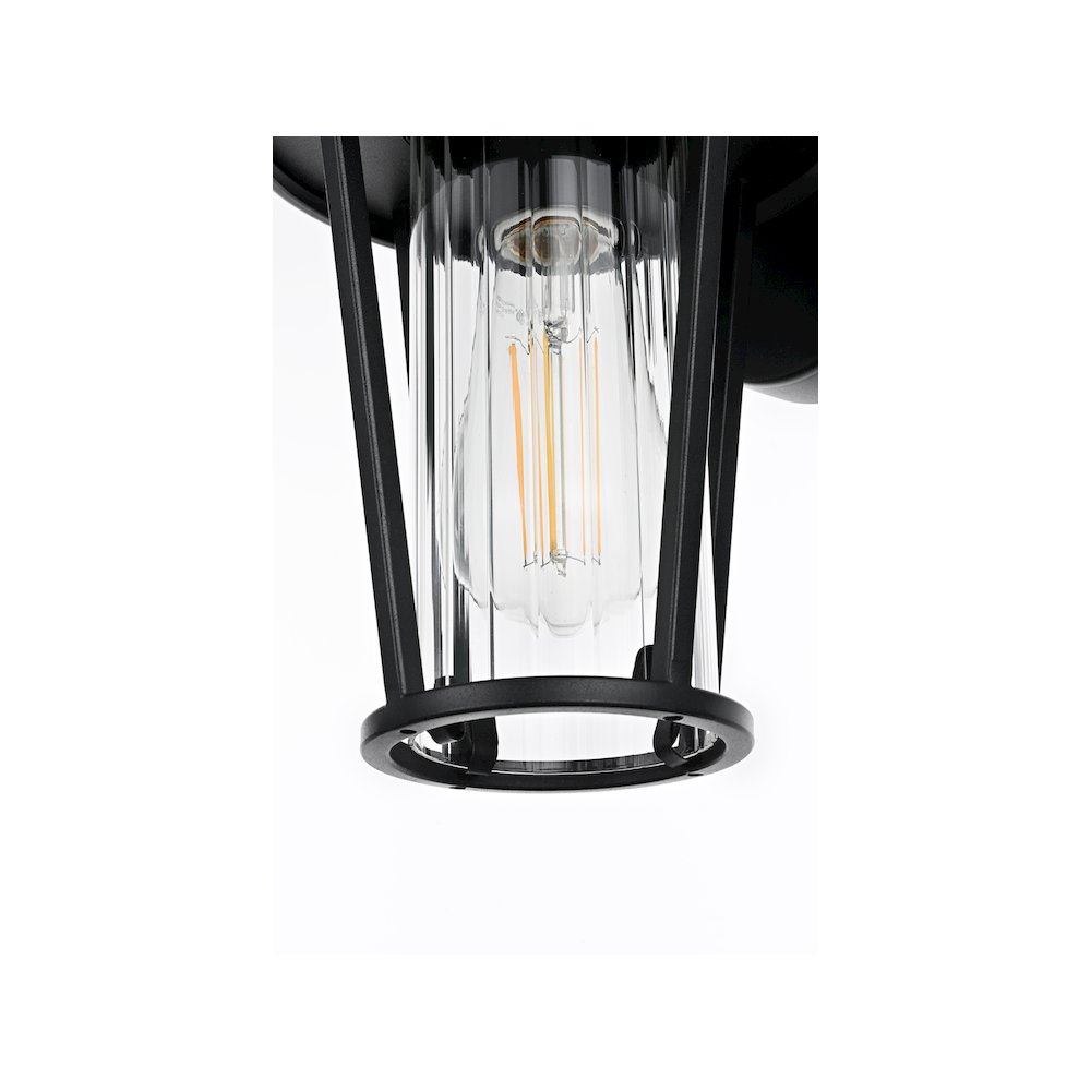 Wensley 7 inch Outdoor Pendant in Black