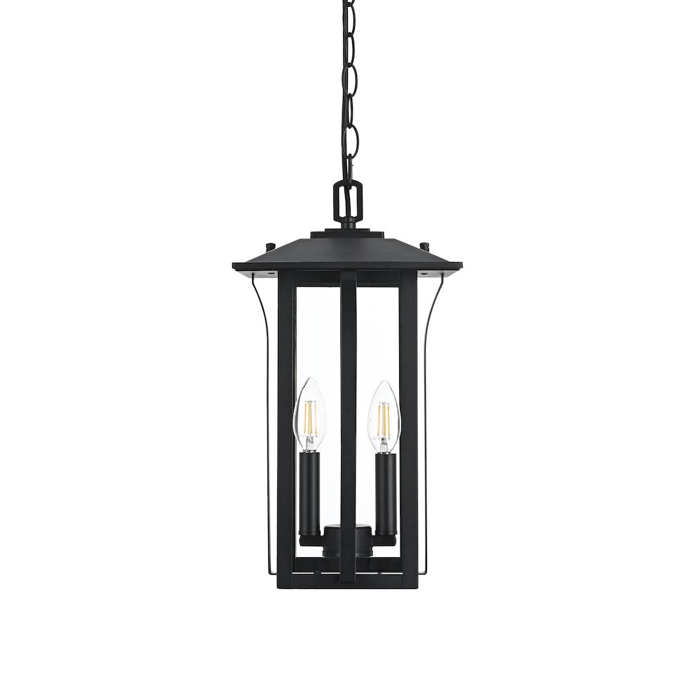 Thayer 7 inch Outdoor Pendant in Black