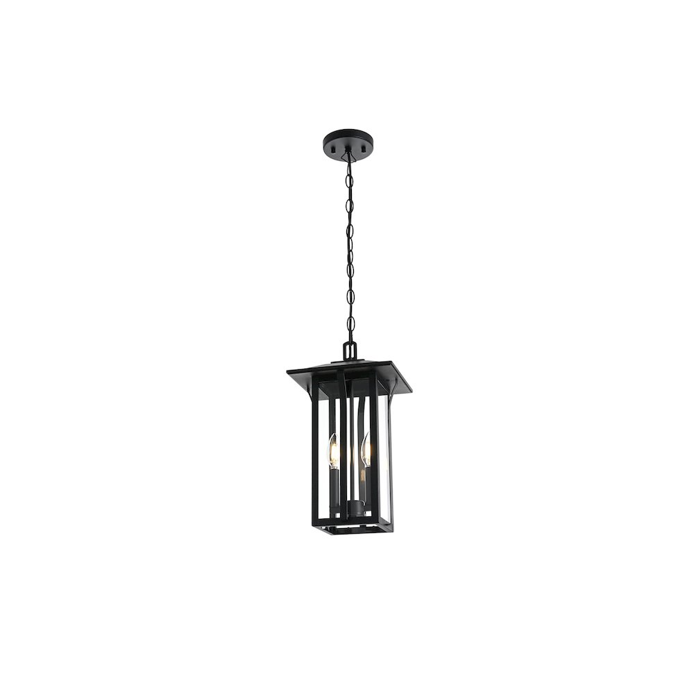 Thayer 7 inch Outdoor Pendant in Black