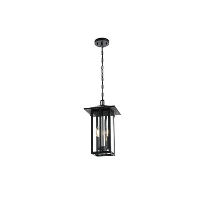 Thayer 7 inch Outdoor Pendant in Black