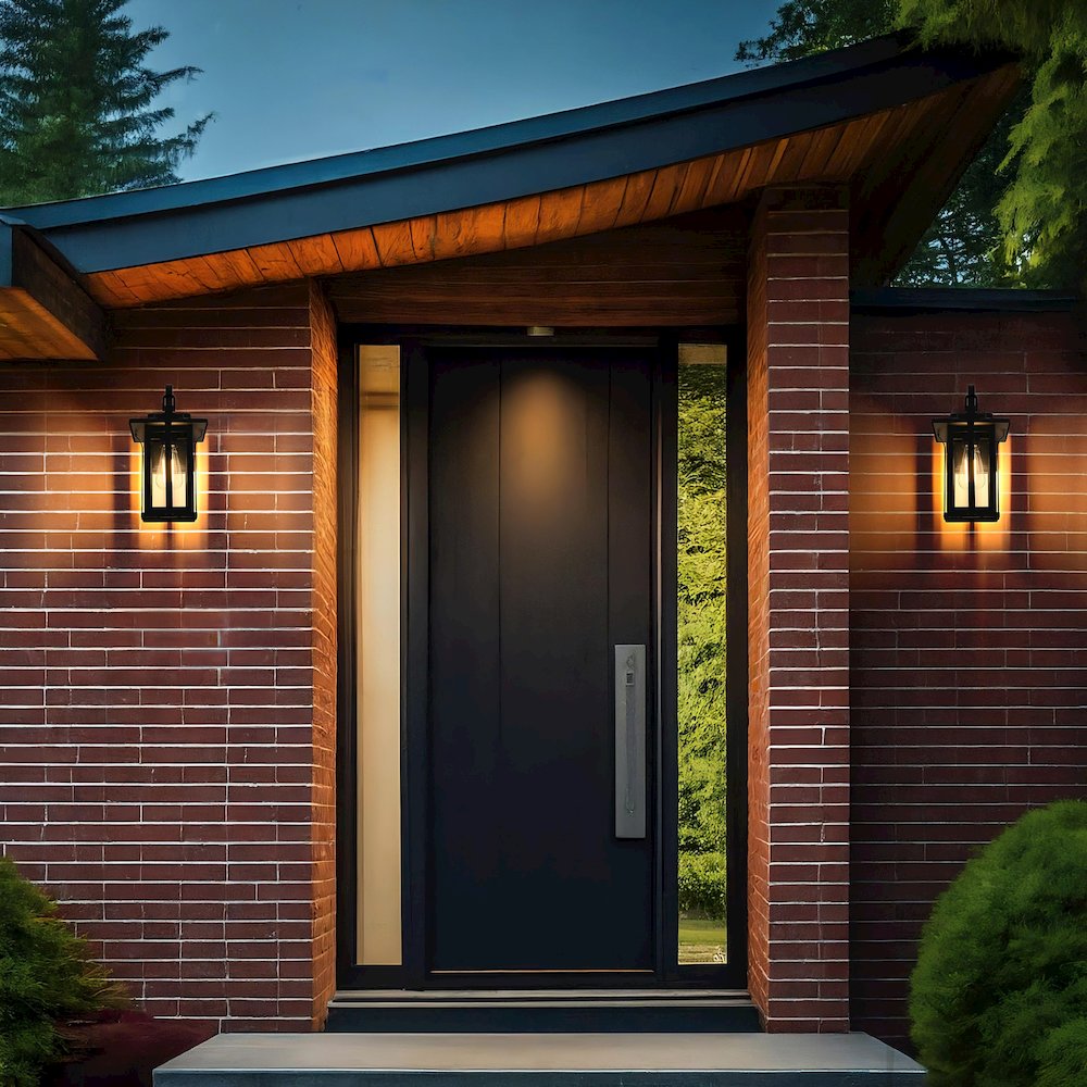 Thayer 7 inch Outdoor Pendant in Black