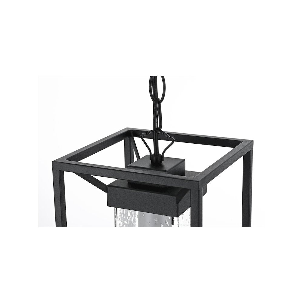 Willington 7 inch Outdoor Pendant in Black