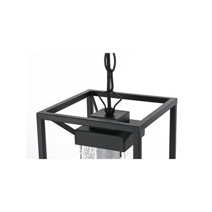 Willington 7 inch Outdoor Pendant in Black