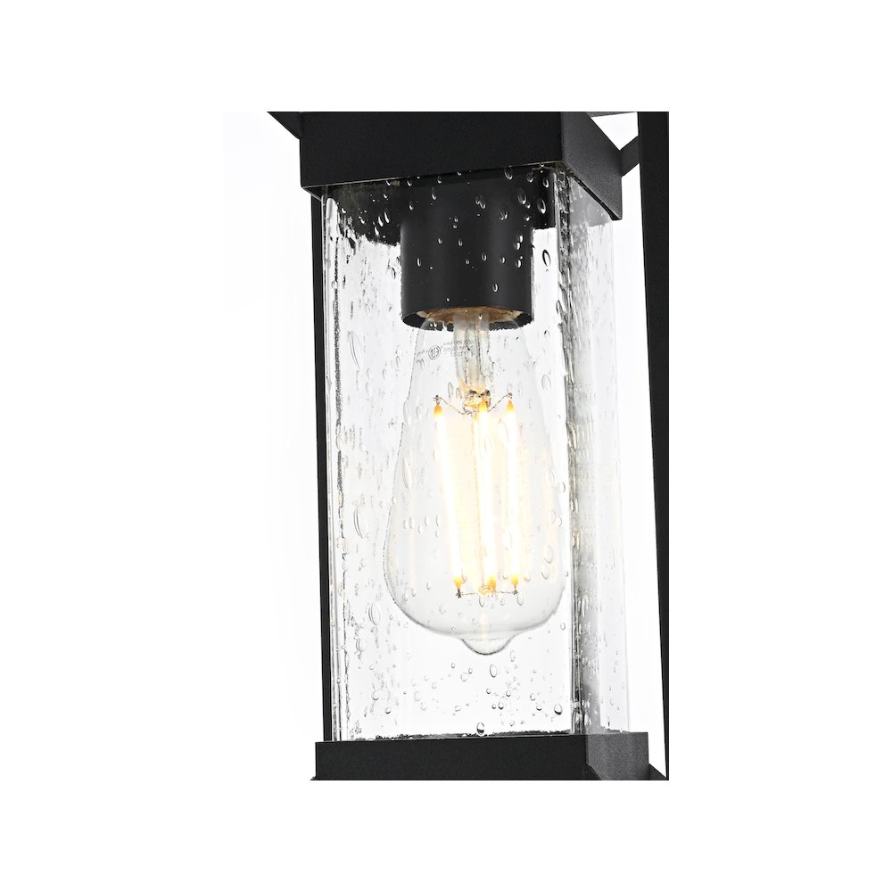 Willington 7 inch Outdoor Pendant in Black