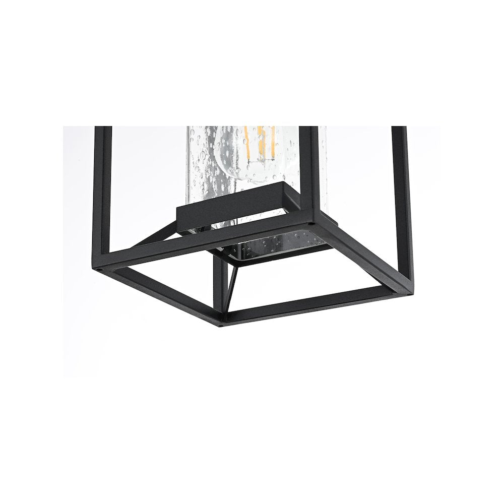 Willington 7 inch Outdoor Pendant in Black