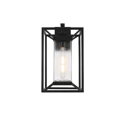 Willington 9.5 Inch Outdoor Wall Sconce In Black