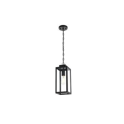 Hilton 7 inch Outdoor Pendant in Black