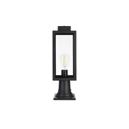 Hilton 7 inch Outdoor Pendant in Black