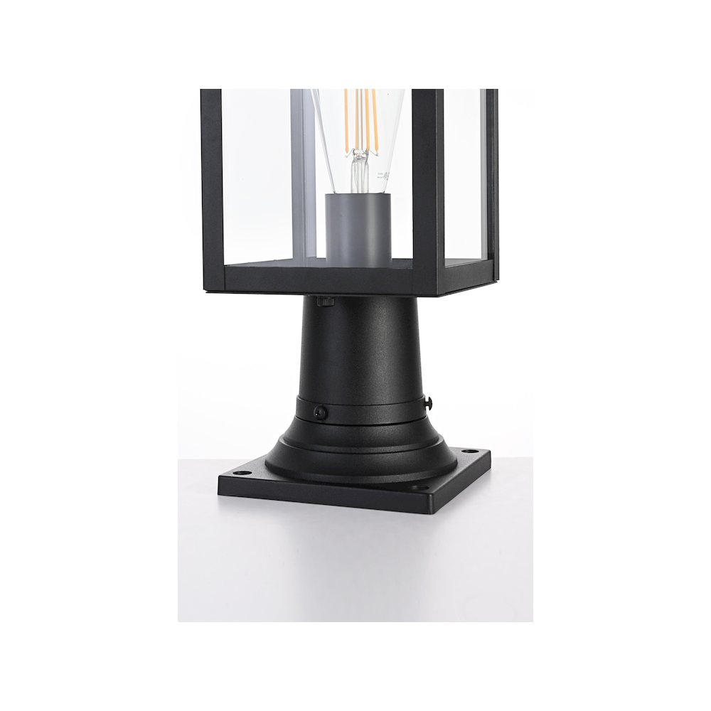 Hilton 7 inch Outdoor Pendant in Black