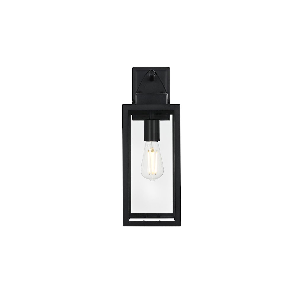 Hilton 7 inch Outdoor Pendant in Black