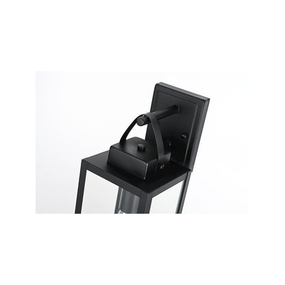 Hilton 7 inch Outdoor Pendant in Black