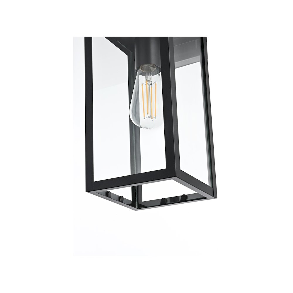 Hilton 7 inch Outdoor Pendant in Black