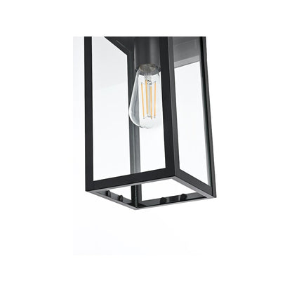 Hilton 7 inch Outdoor Pendant in Black