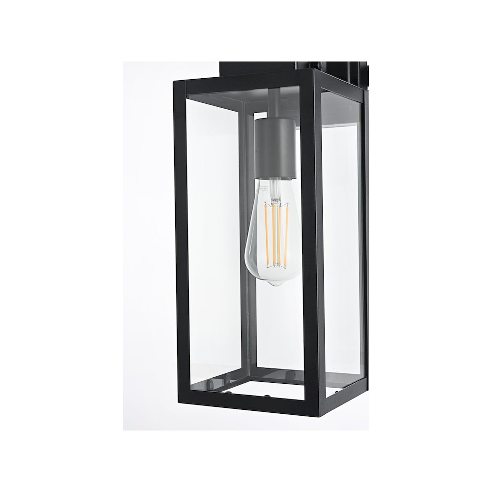 Hilton 7 inch Outdoor Pendant in Black