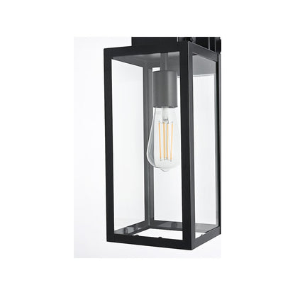 Hilton 7 inch Outdoor Pendant in Black