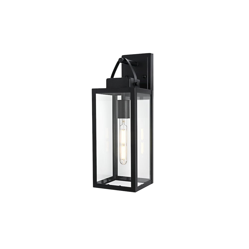 Hilton 7 inch Outdoor Pendant in Black