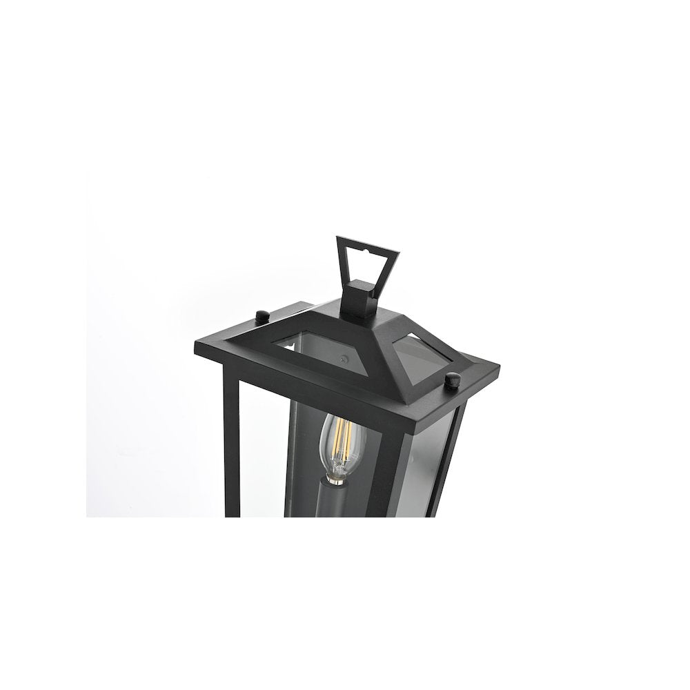 Richmond 7 inch Outdoor Pendant in Black
