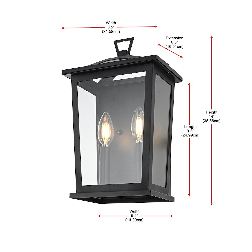 Richmond 7 inch Outdoor Pendant in Black