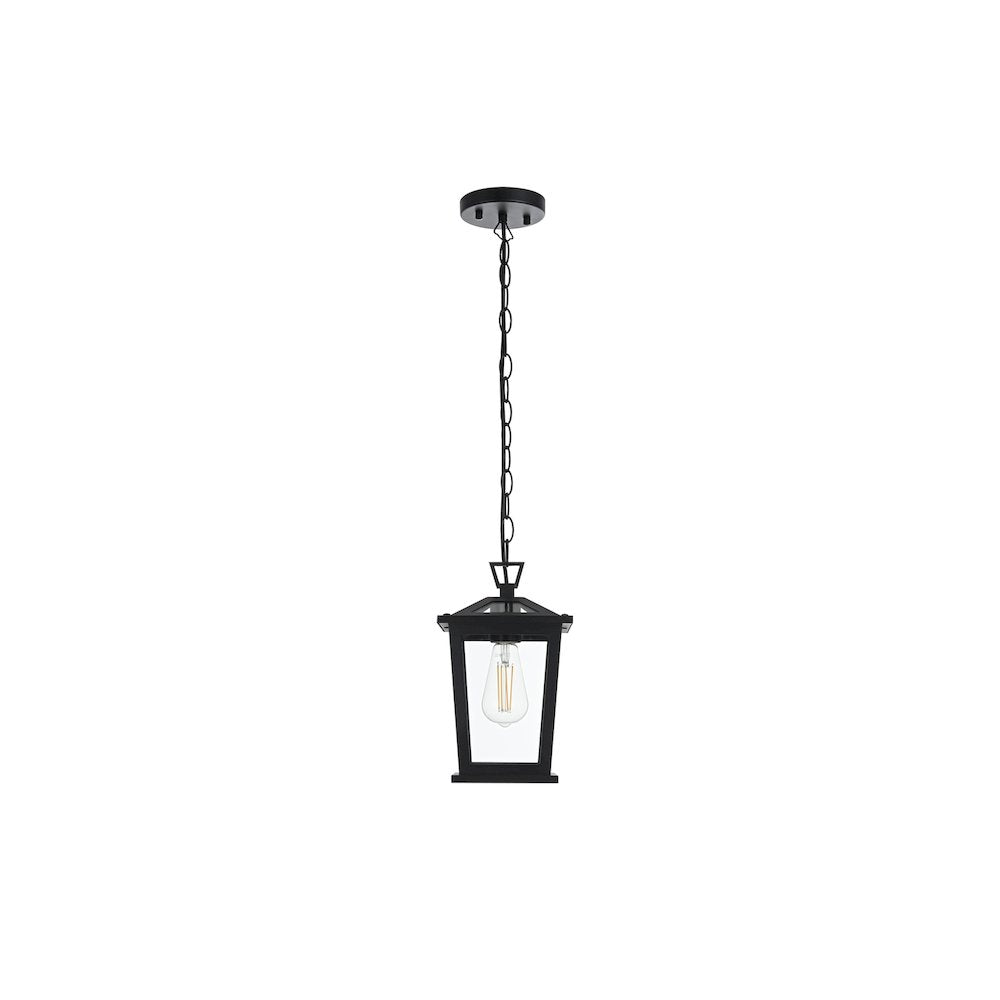 Cayman 7 inch Outdoor Pendant in Black
