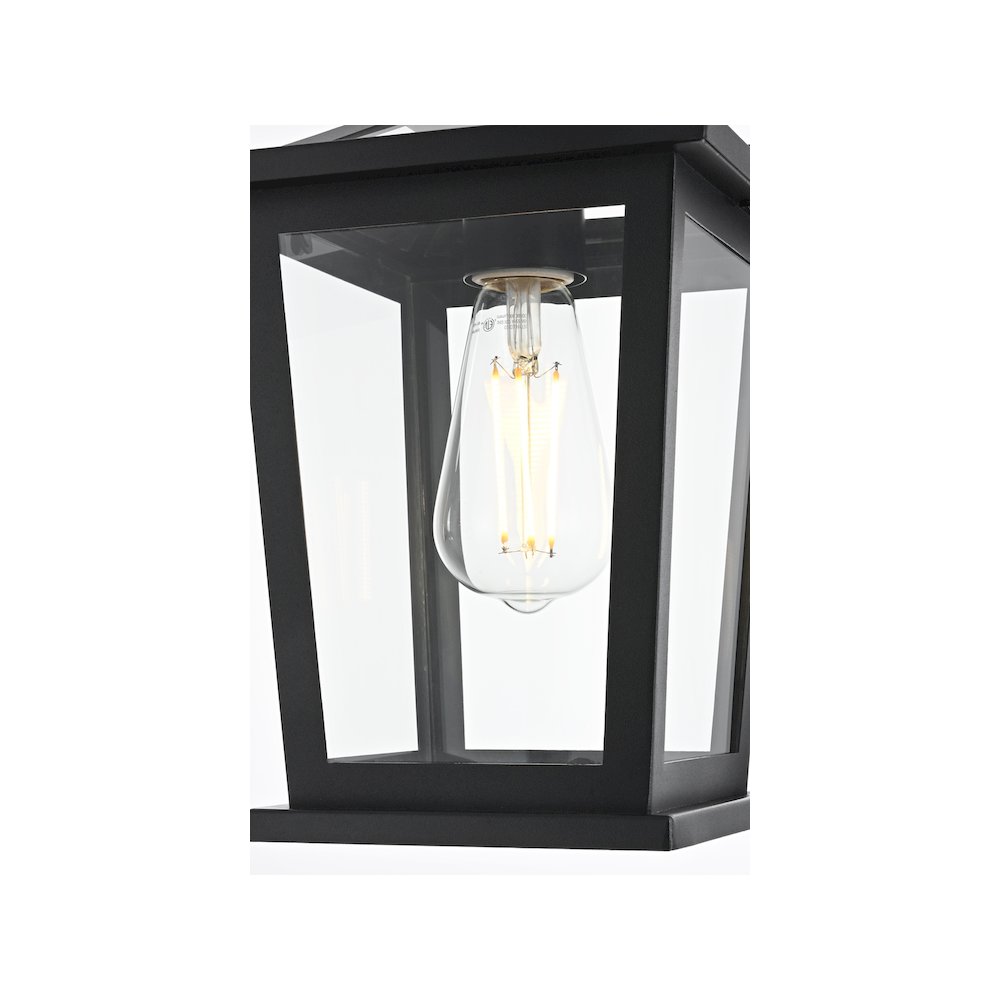 Cayman 7 inch Outdoor Pendant in Black