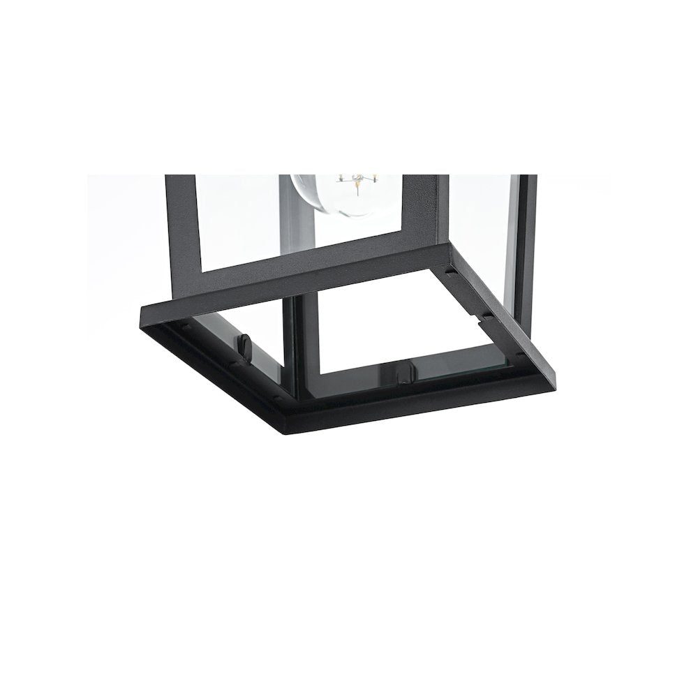 Cayman 7 inch Outdoor Pendant in Black
