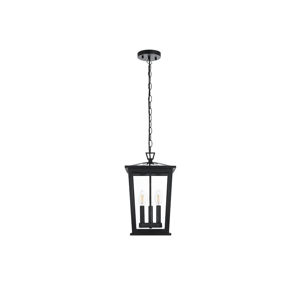 Cayman 7 inch Outdoor Pendant in Black