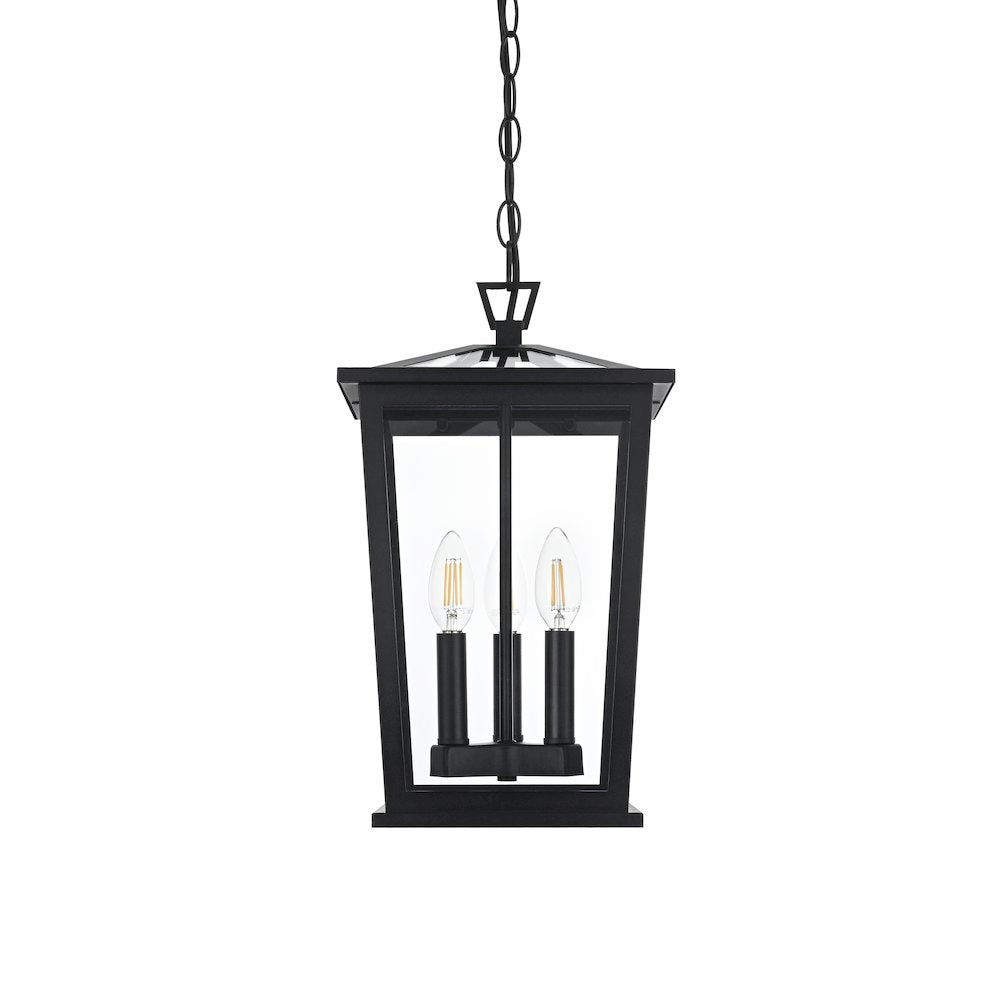 Cayman 7 inch Outdoor Pendant in Black