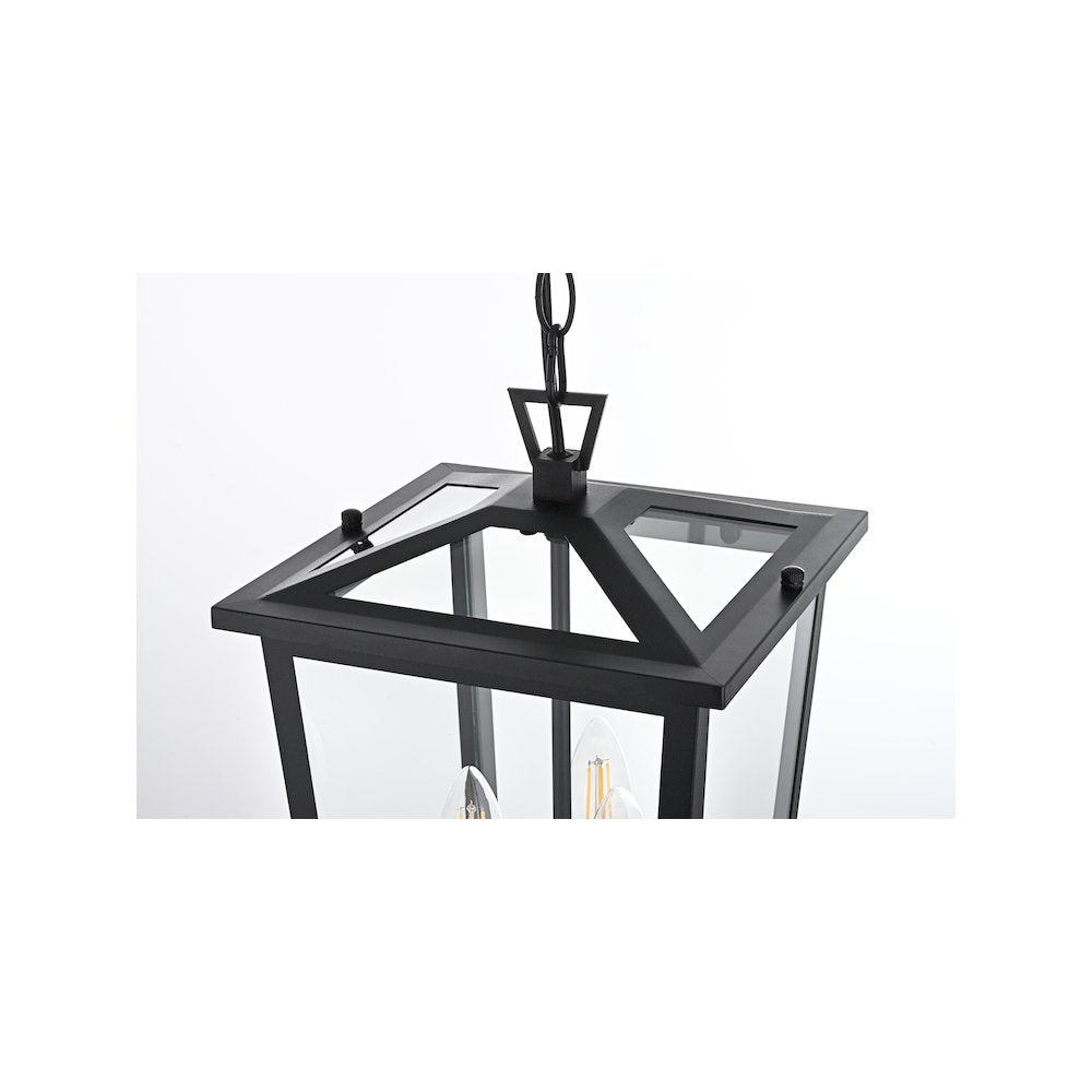 Cayman 7 inch Outdoor Pendant in Black
