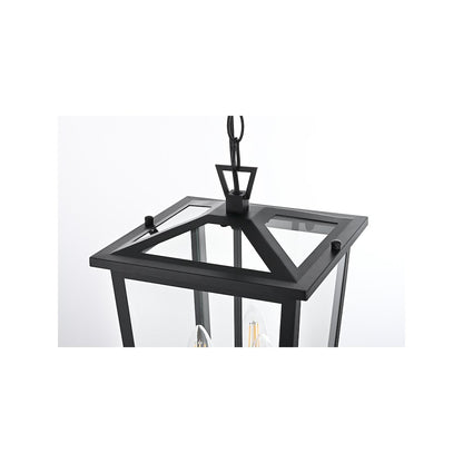 Cayman 7 inch Outdoor Pendant in Black