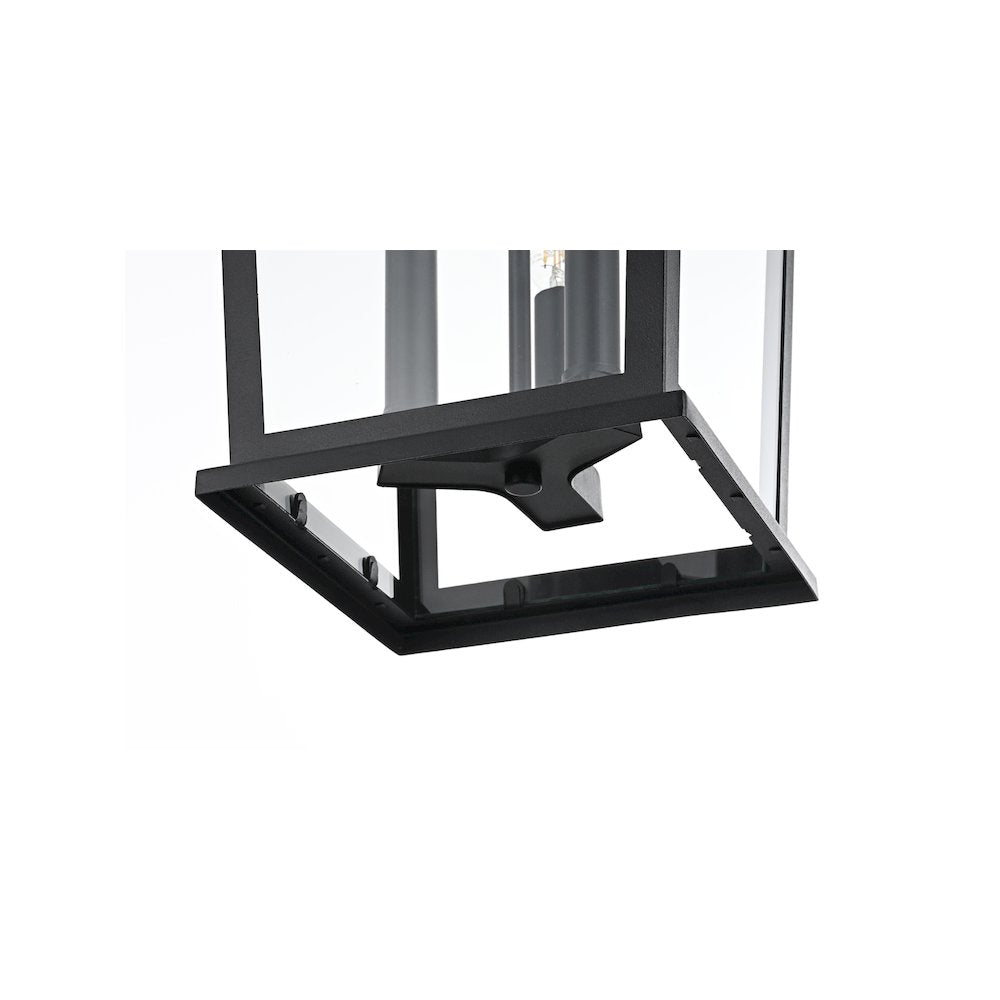 Cayman 7 inch Outdoor Pendant in Black