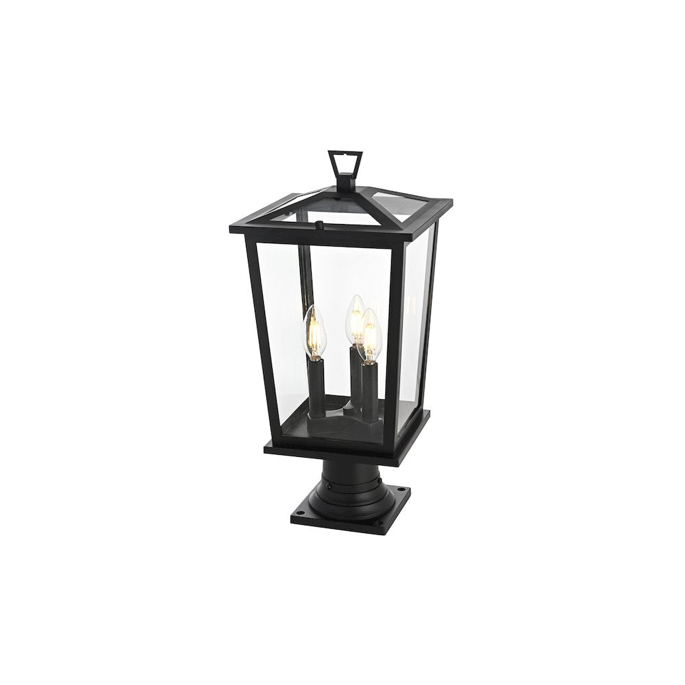 Cayman 7 inch Outdoor Pendant in Black