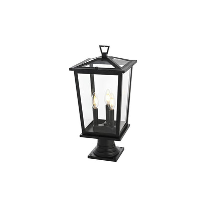 Cayman 7 inch Outdoor Pendant in Black