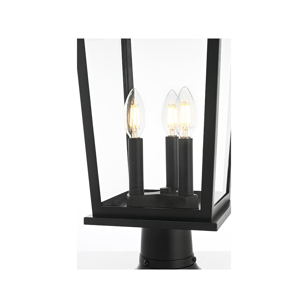 Cayman 7 inch Outdoor Pendant in Black
