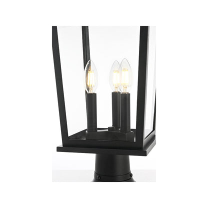 Cayman 7 inch Outdoor Pendant in Black