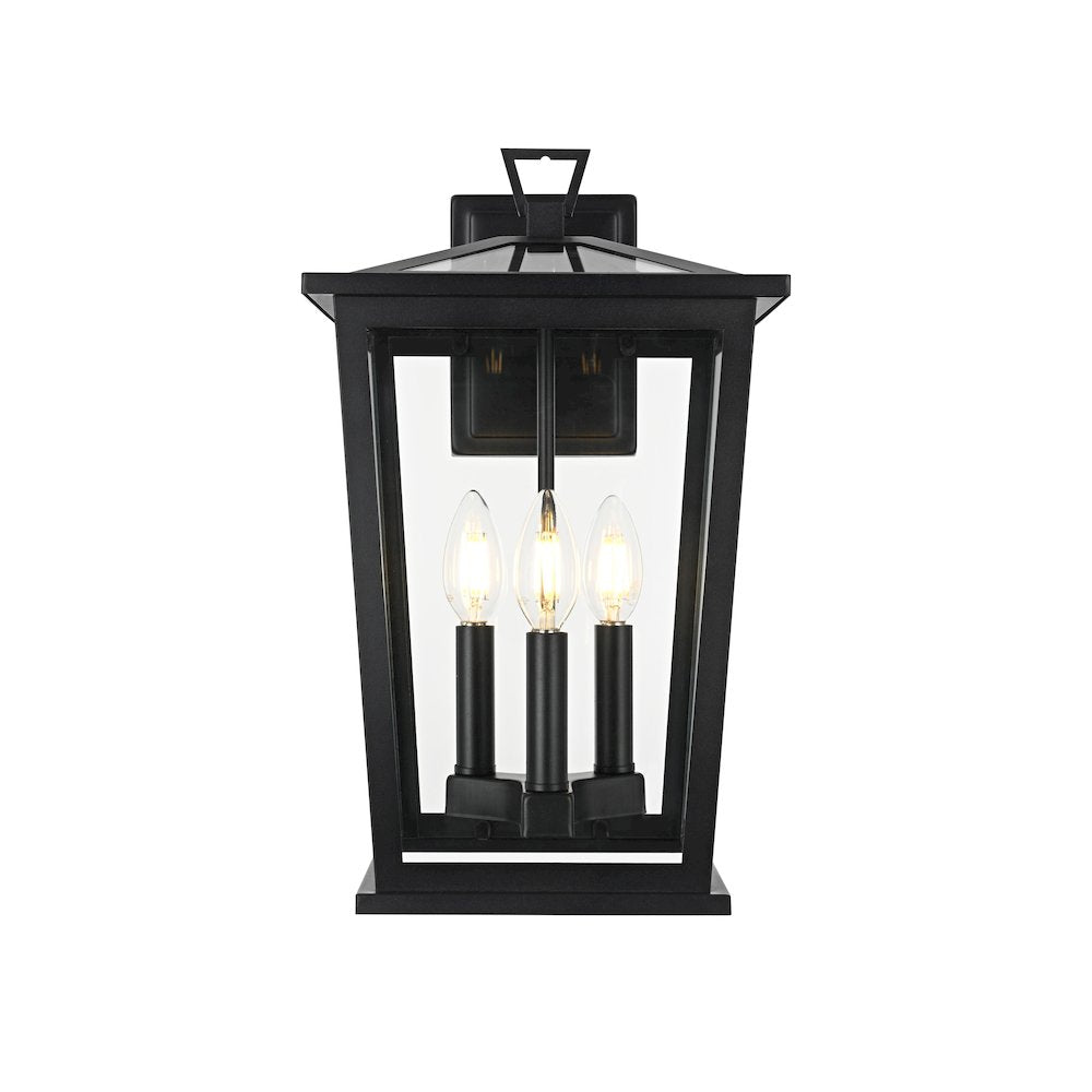 Cayman 7 inch Outdoor Pendant in Black