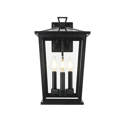 Cayman 7 inch Outdoor Pendant in Black
